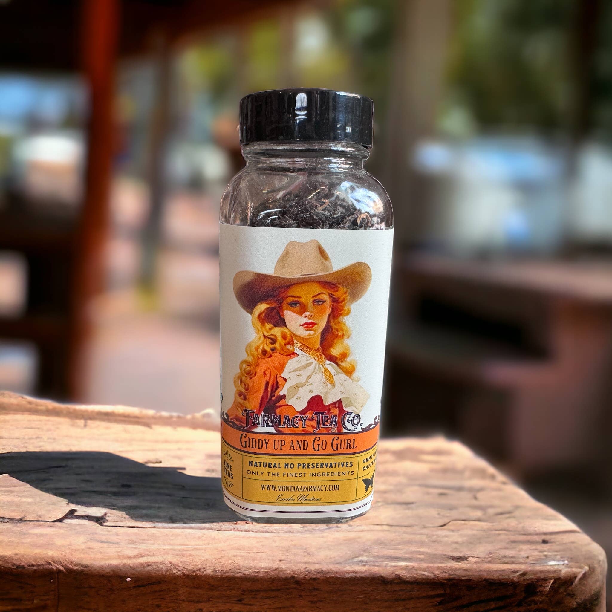 Montana Farmacy - Vente Thé en vrac - Thé Giddy Up and Go Gurl Cowgirl Old West Pin Up Girl1