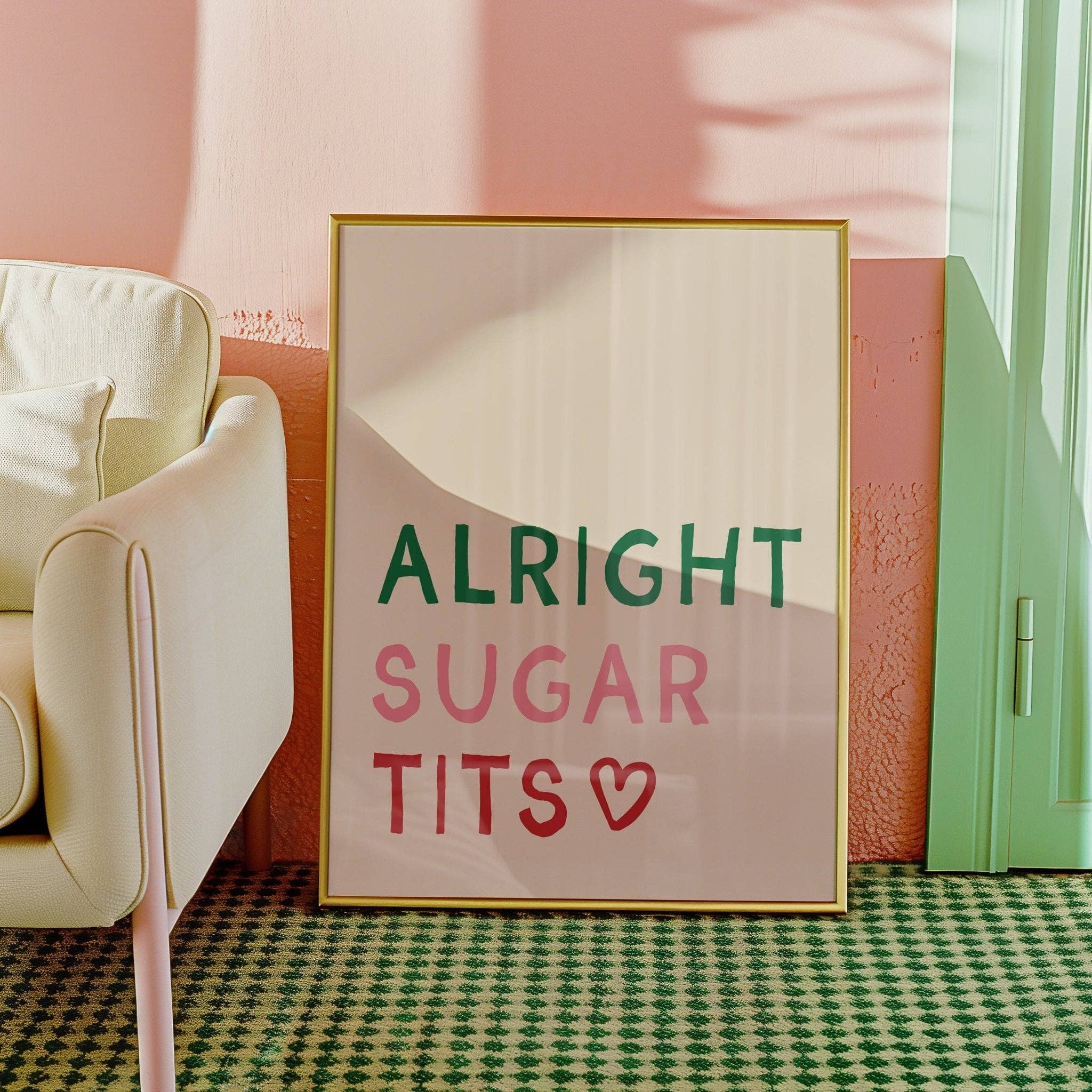 Moonshine Prints - Wholesale Art Print - Alright Sugar Tits Print1