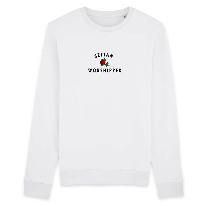 Oat Milk Club - Wholesale Graphic Sweatshirt - Unisex - Seitan Worshipper - Organic Cotton Sweatshirt