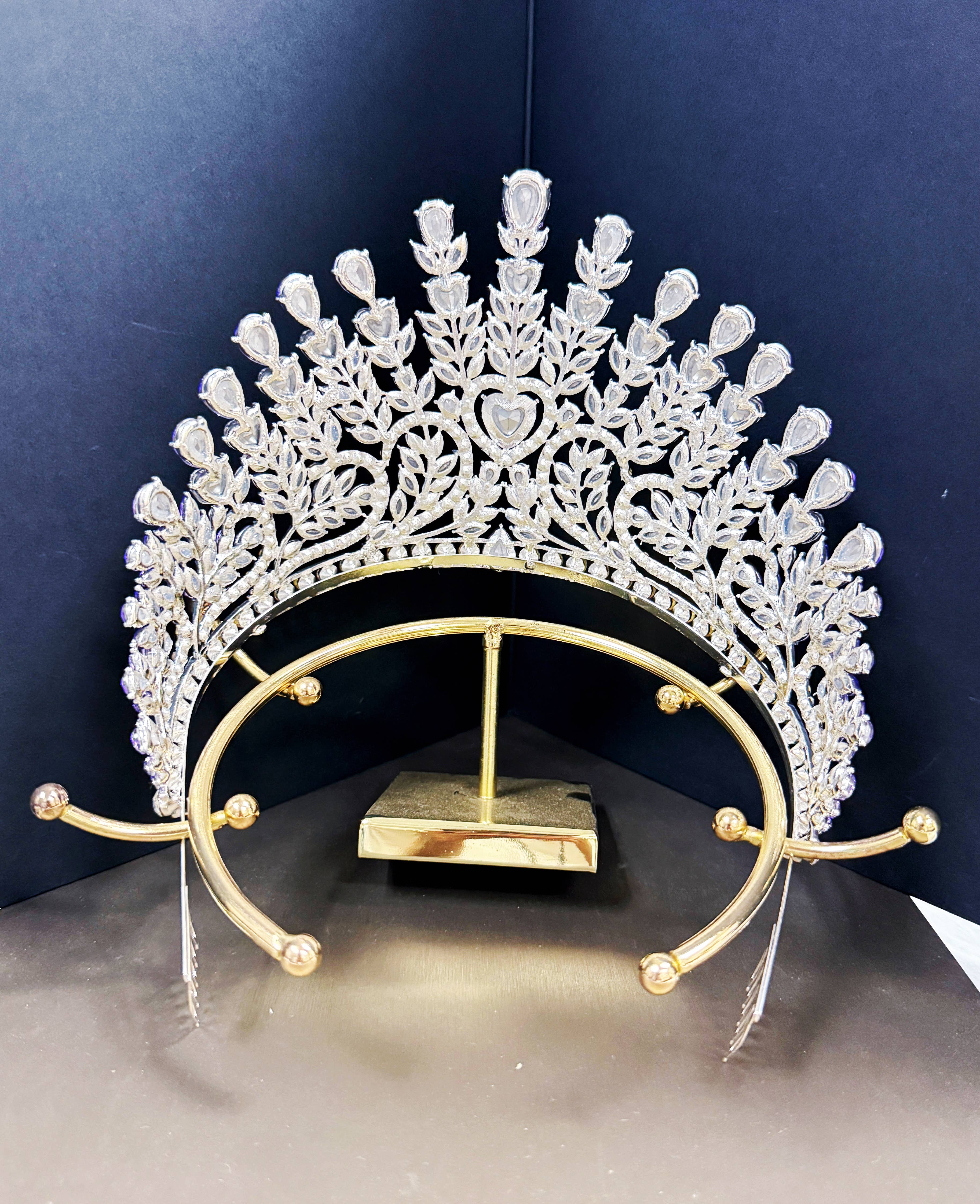 Happy Dream Gifts - Wholesale Tiara - Women's - Pageant Crown, Bridal Headpiece, Purple Crystal Silver Crown4