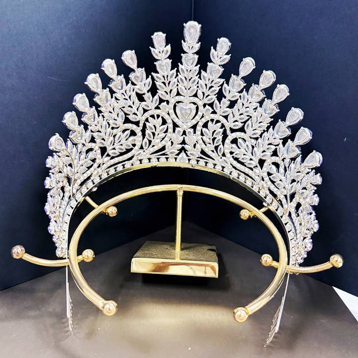 Happy Dream Gifts - Wholesale Tiara - Women's - Pageant Crown, Bridal Headpiece, Purple Crystal Silver Crown4