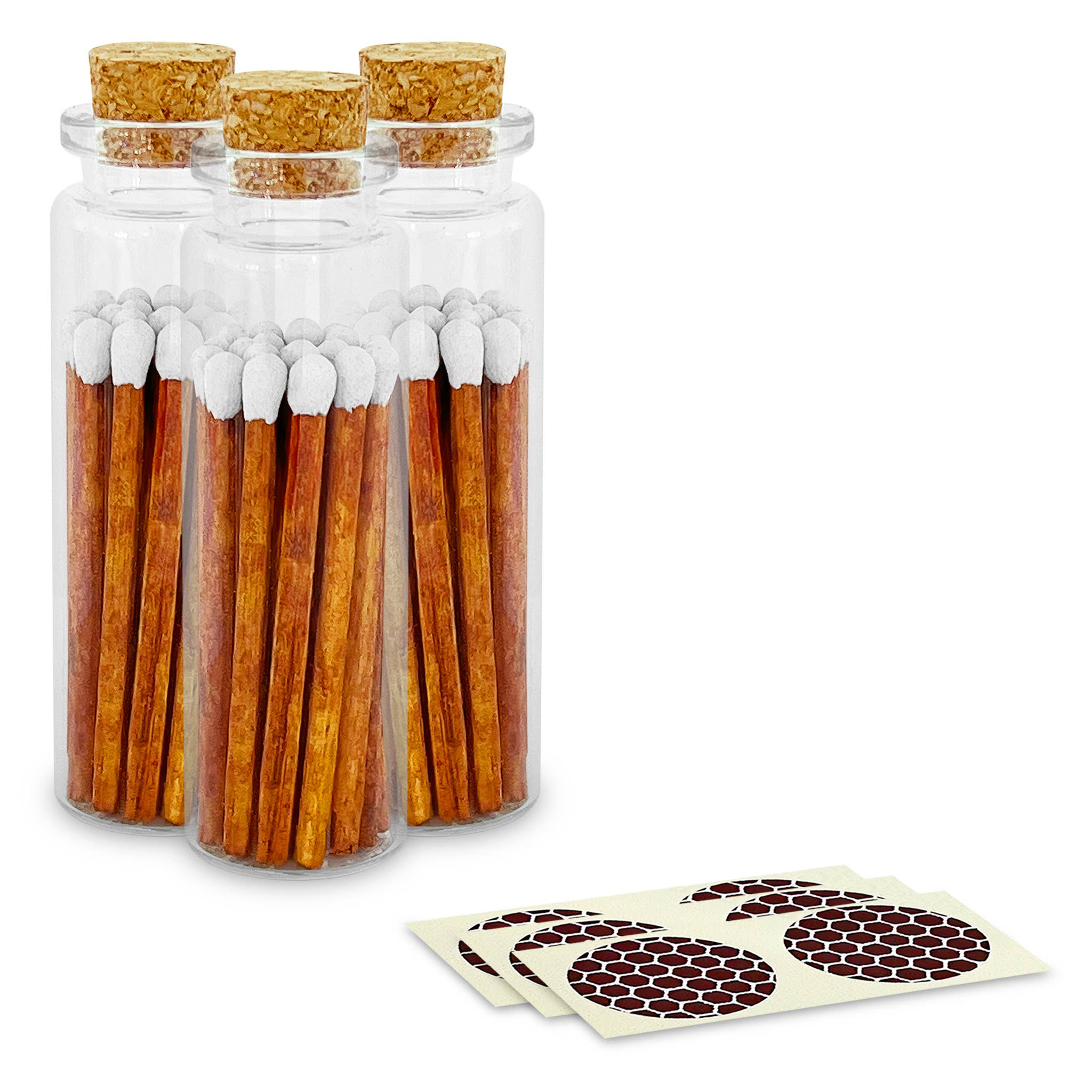 Thankful Greetings - Wholesale Matches - 2" Matches + Small Bottle - Color of Your Choice + Strikers3