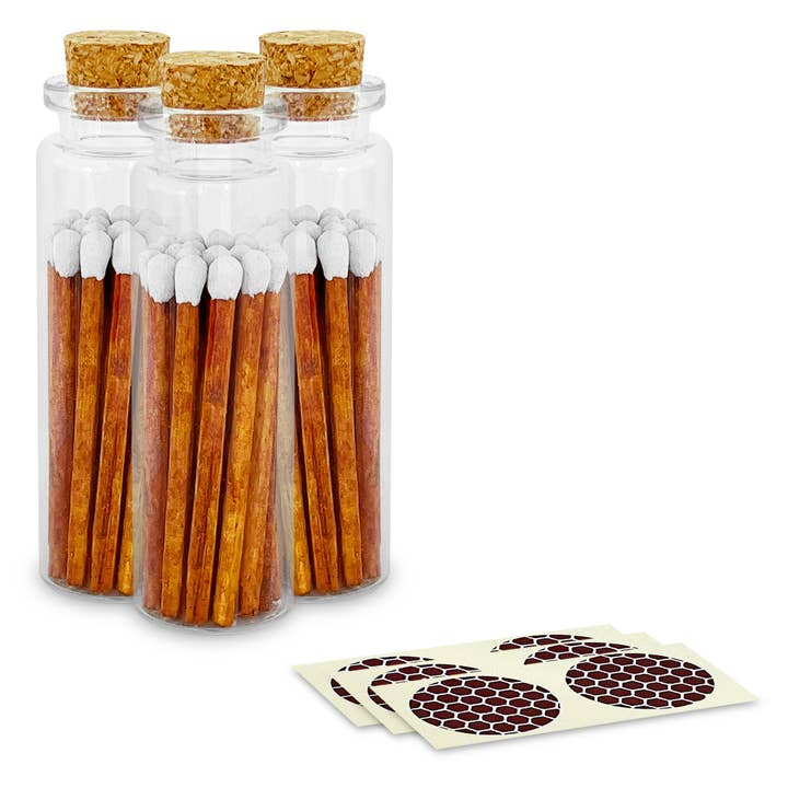 Thankful Greetings - Wholesale Matches - 2" Matches + Small Bottle - Color of Your Choice + Strikers3