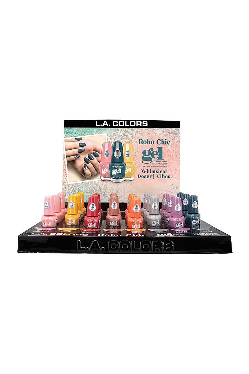 LA Colors CLAC476 Boho Chic Nail Polish Set - 24pc