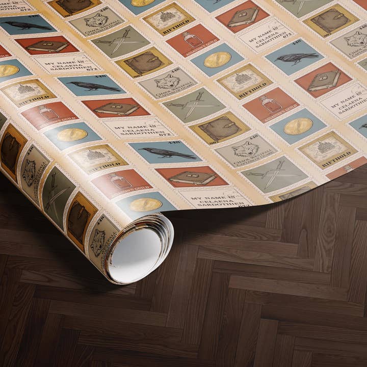 Chaol Westfall stamp Wrapping Paper for wholesale by MagicMerchEmporium