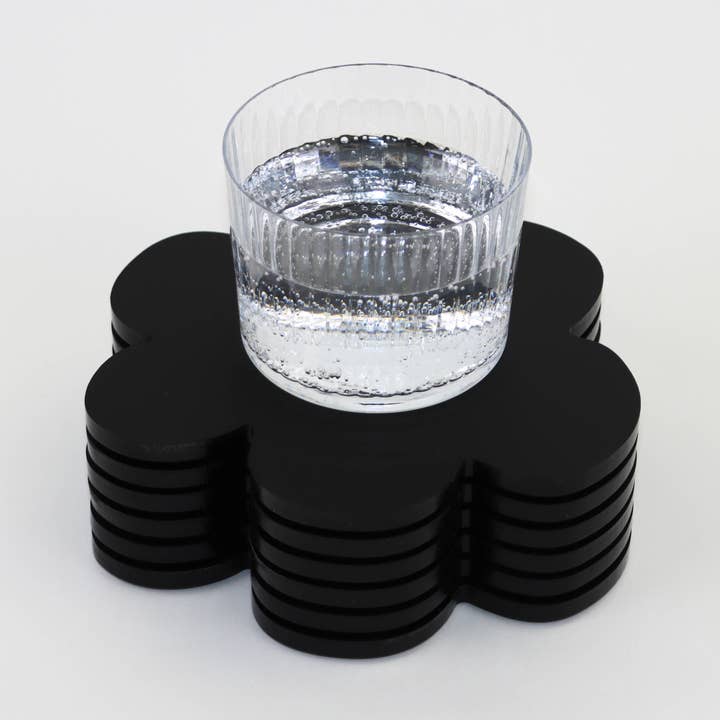 Sous-verre noir mat pour la vente par Vahz Studio