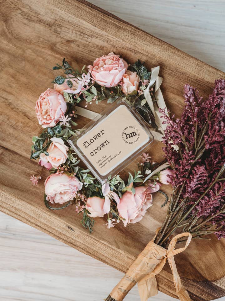 Flower Crown Wax Melts for wholesale by Happy Mama Candle Co