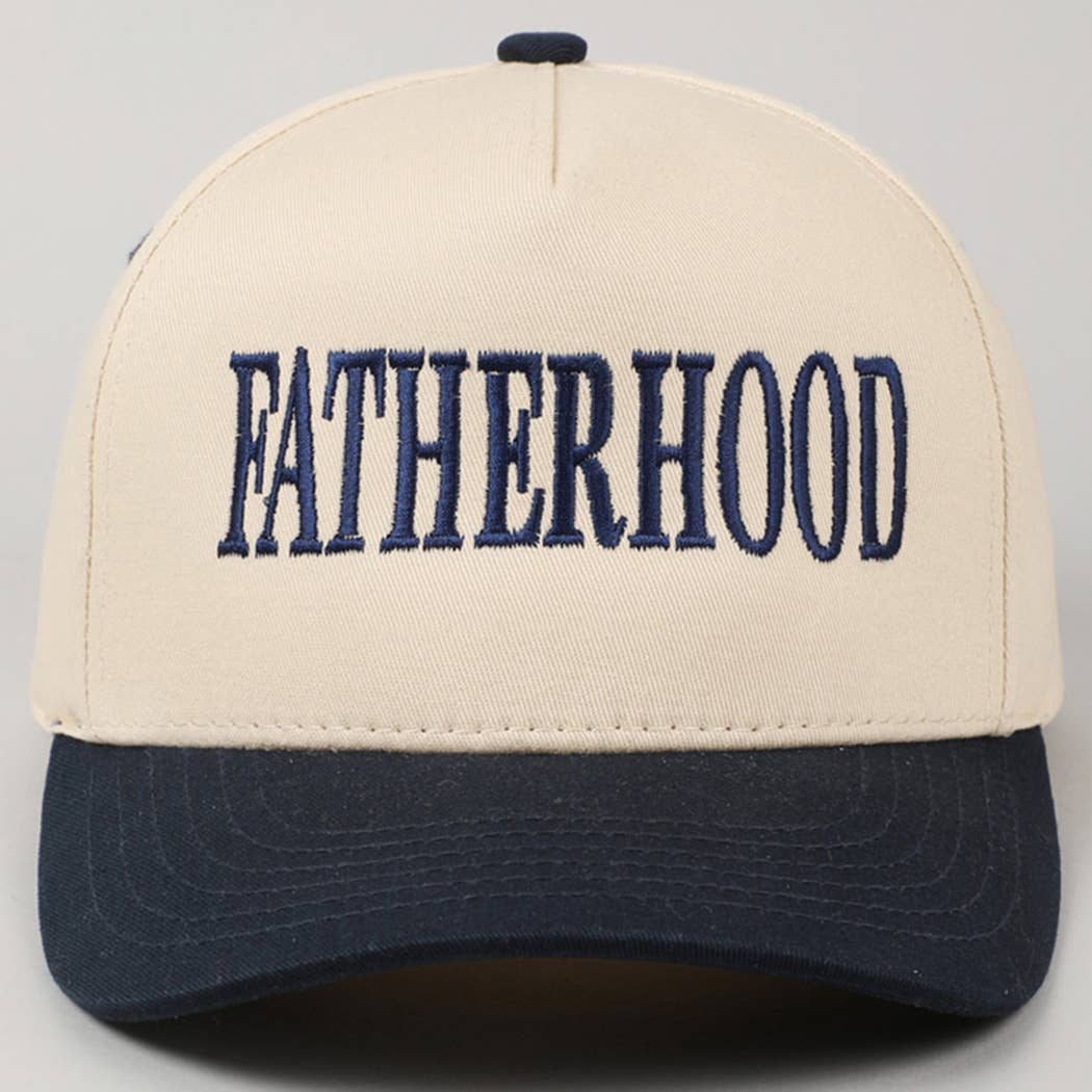 Fashion City - Wholesale Trucker pet - Heren - FATHERHOOD Geborduurde Tweekleurige Truckerpet26