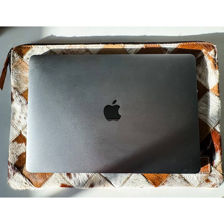 Boho Ranch Shop - Wholesale Laptop/Tablet Case - Unisex - BOHO LUXE LAPTOP tech sleeve computer bag hairon cowhide4