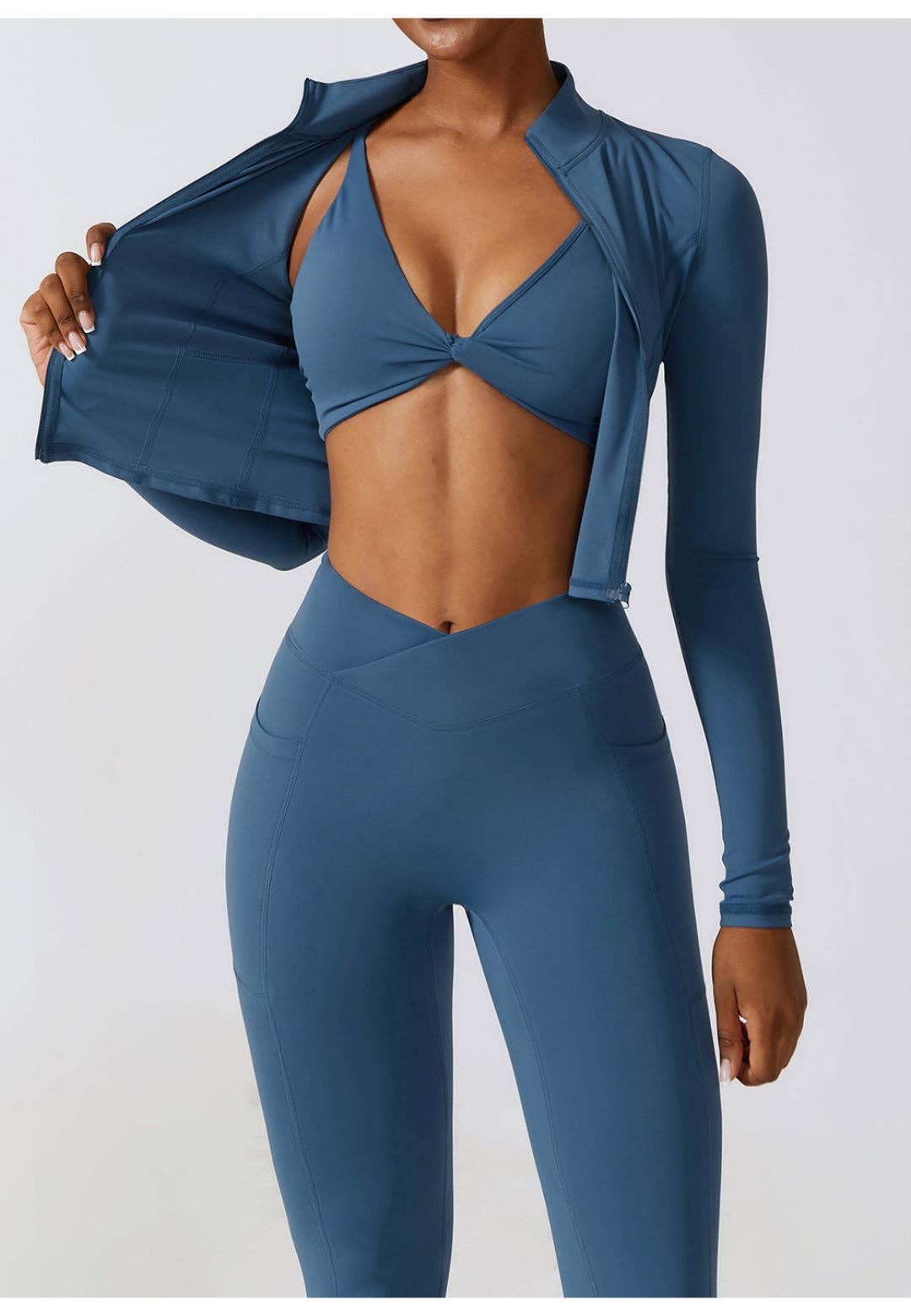 Active by Anna-Kaci - Vente Veste de sport – femme - Veste de sport zippée à col montant6