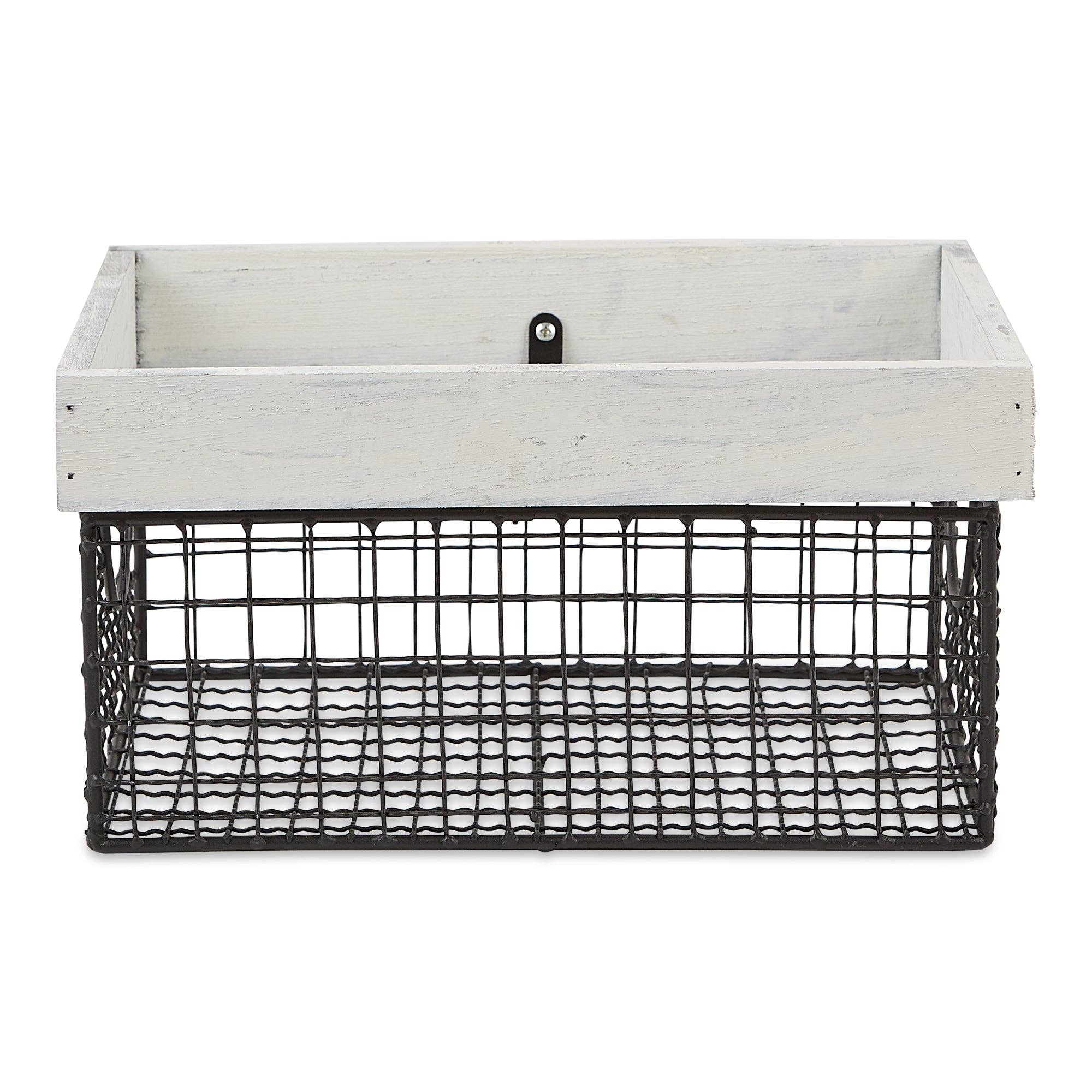 Welcome Home Unbeatable Deals - Vente Paniers - Ensemble de 3 paniers de ferme finition blanc antique5