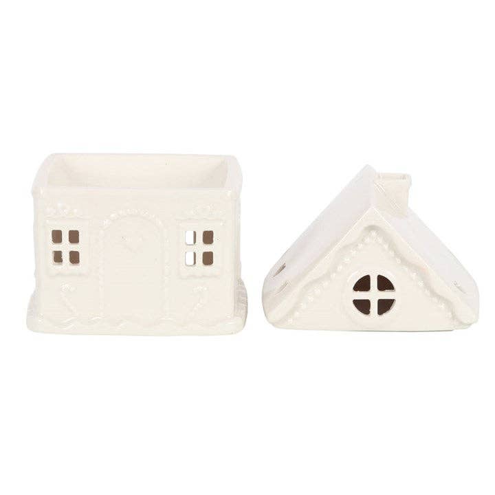 Something Different Wholesale – wholesale Oil warmer – White Christmas Gingerbread House Oil Burner4