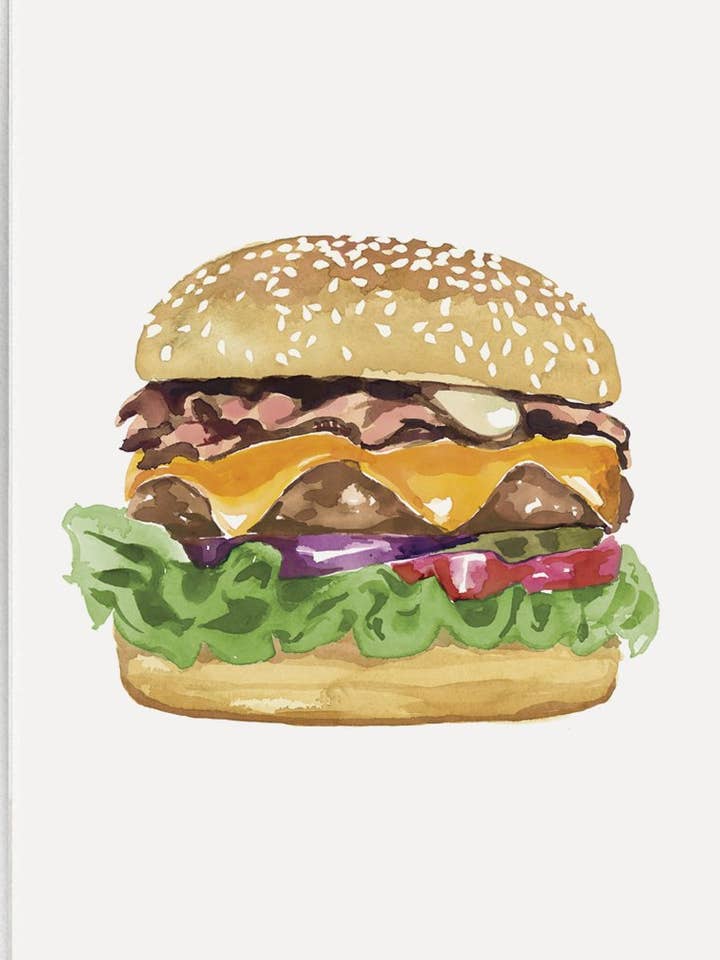 BURGER - PAPIEREN PRINT voor wholesale door Art of Marina