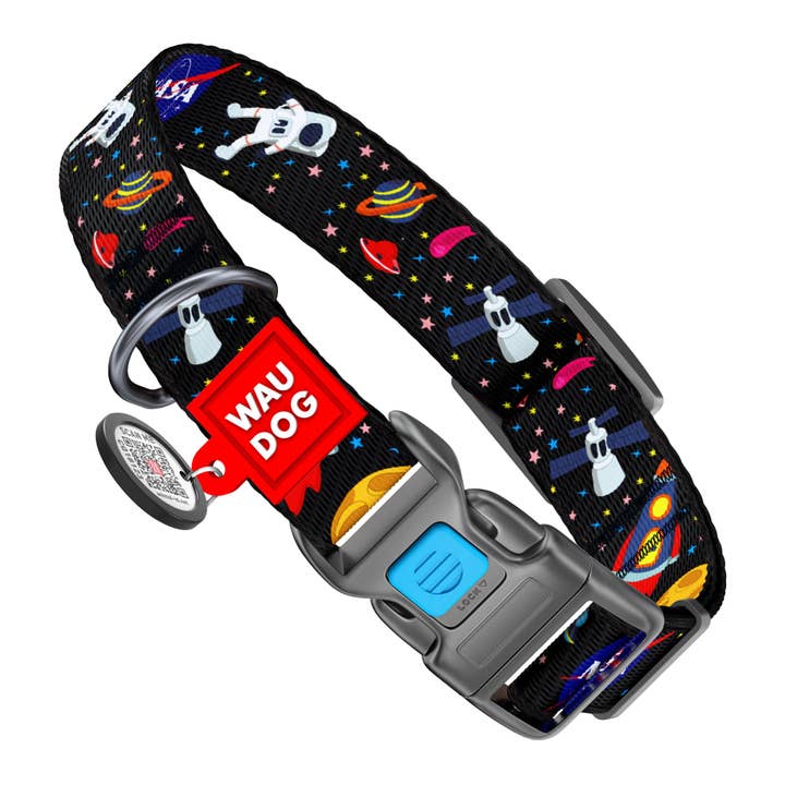 Nylon Trendy Print Collar With Plastic Clasp for wholesale by WAUDOG