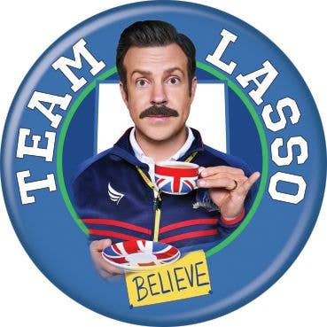 Ata-Boy - Wholesale Lapel Pin/Button - Ted Lasso Team Lasso Buttons 1.25" Round0