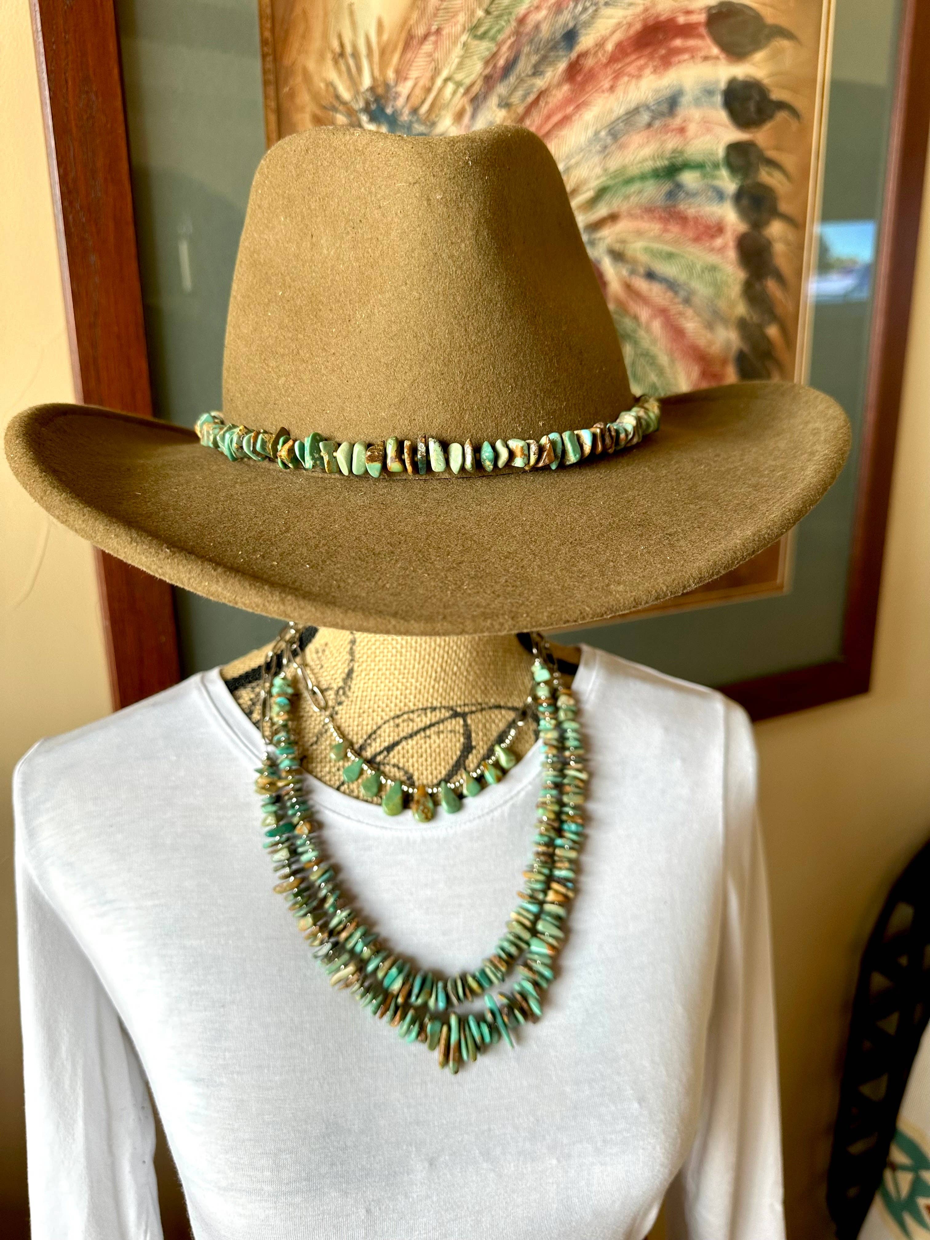 Fleurdesignz Western Jewelry - Wholesale Pendant/Charm Necklace - Natural Turquoise Chip Necklace, Layering Necklace, Stacked Necklace1