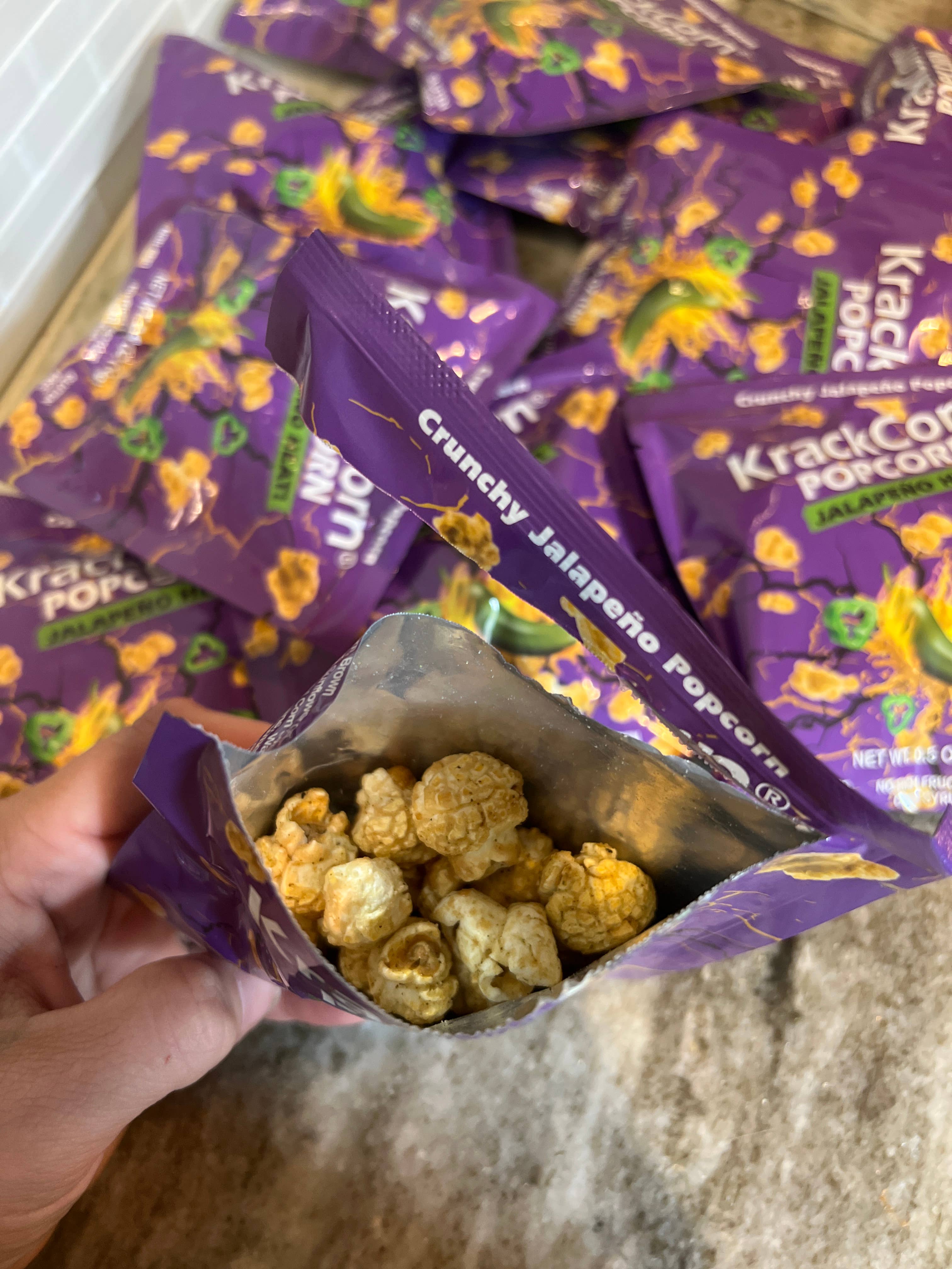 KrackCorn – wholesale Popcorn – KrackCorn Popcorn Jalapeno Heat 1.25oz - 12ct case 3