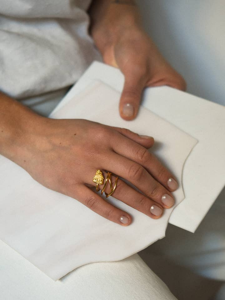 Roches maxi ring for engroshandel hos Judith Benita