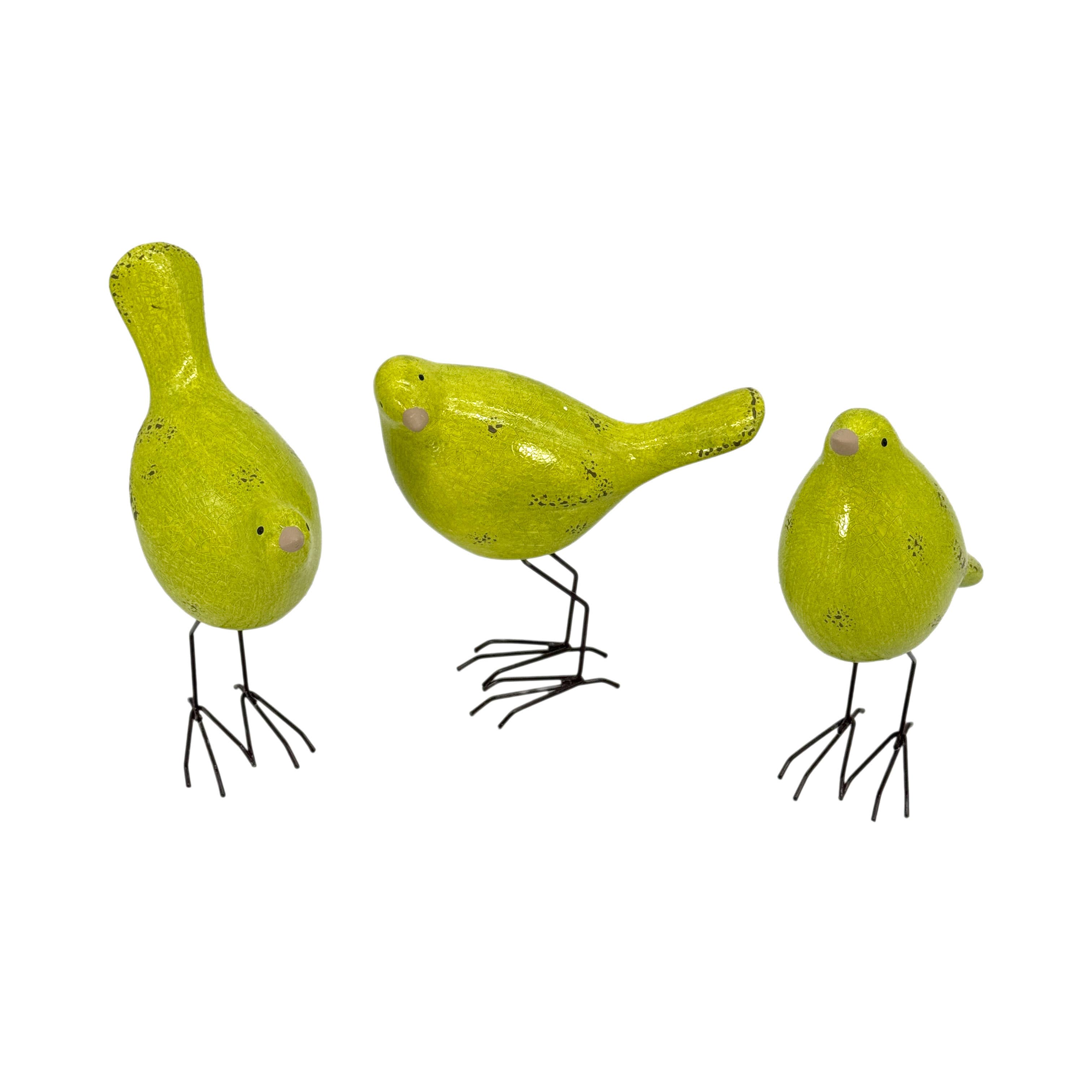 Galt International Company - Wholesale Decorative Figurine - Spring & Easter Little Bird Outdoor Statue  9.5" Tall (S/3)7