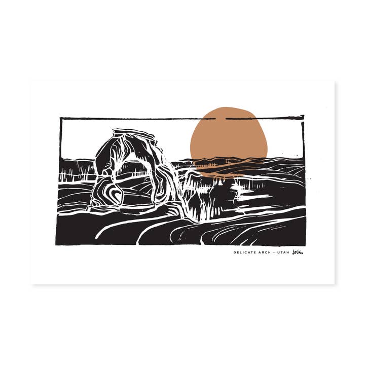 Carved Delicate Arch Print for wholesale by Hammock Fine Art