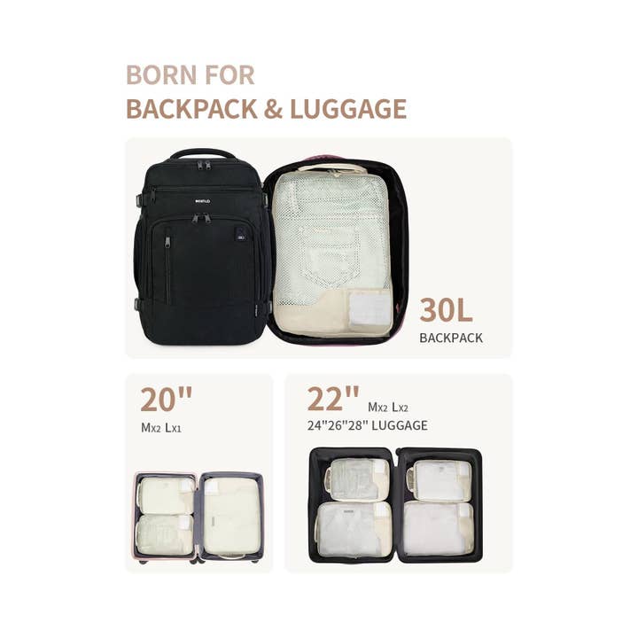 NARWEY INC - Wholesale Packing Cube - 4pcs Compression Packing Cubes, Suitcases Organiser Bag5