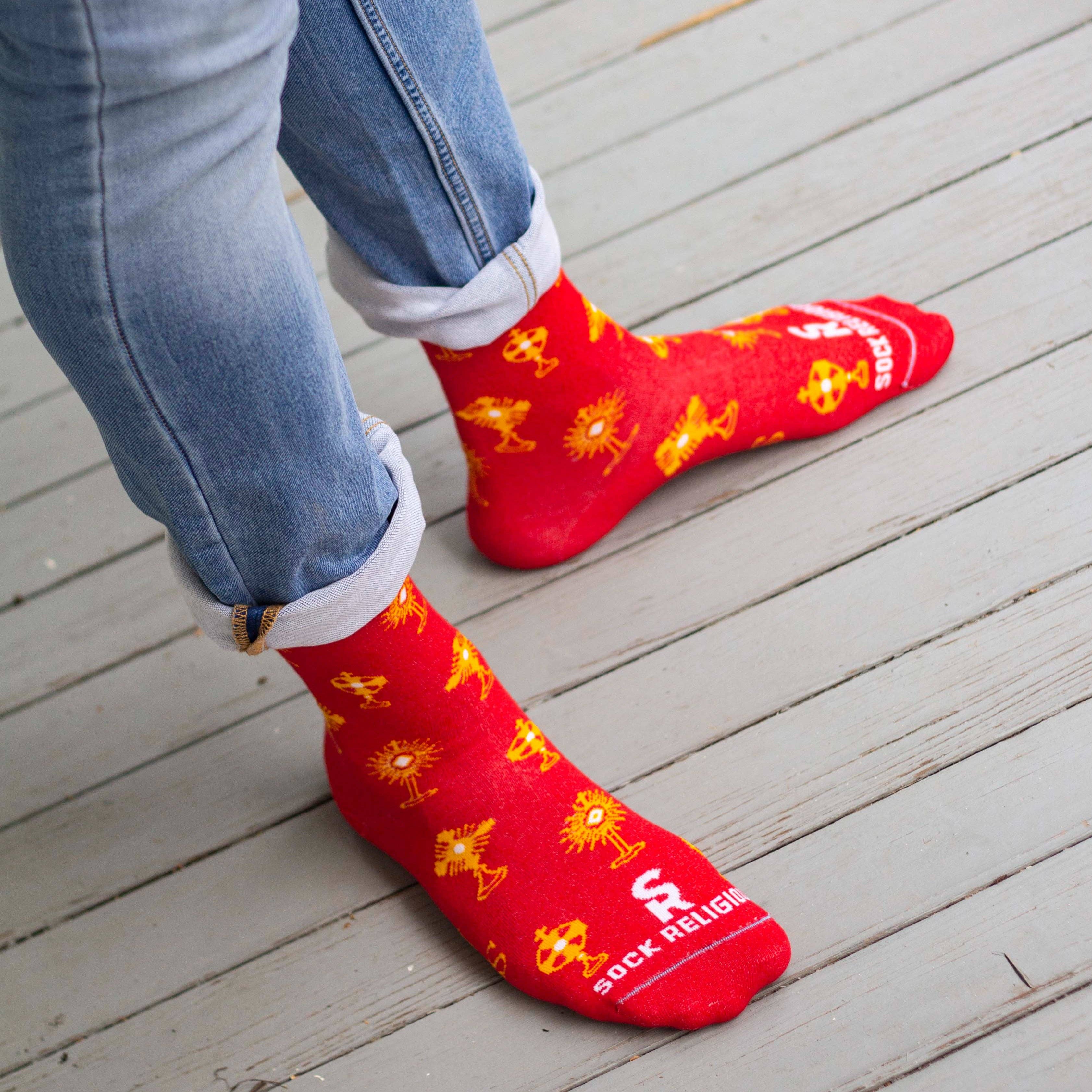Sock Religious - Wholesale Socks - Unisex - Monstrance Adult Socks6