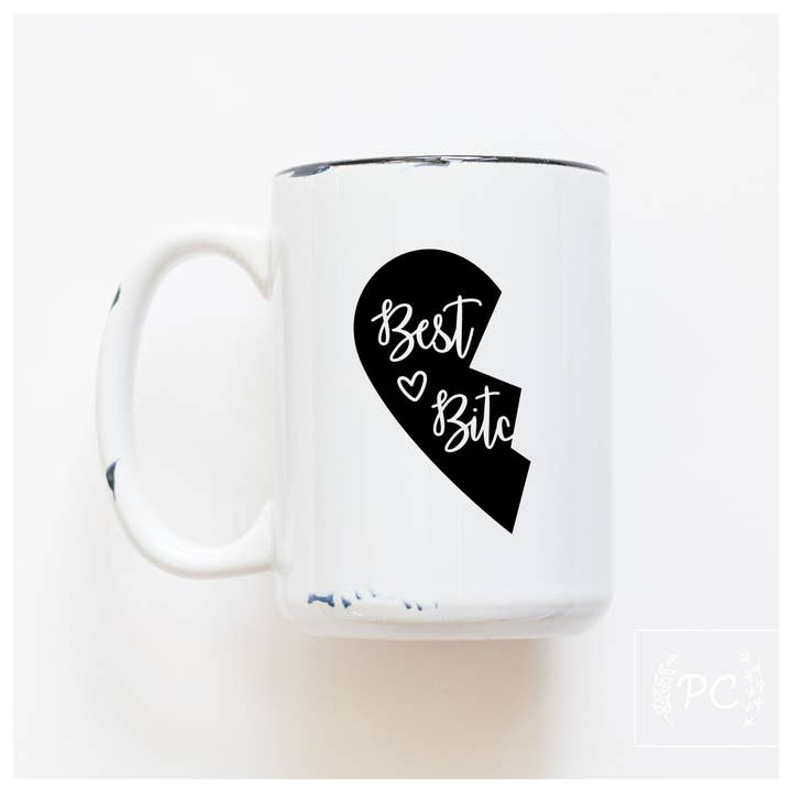 Meilleures Potes | Tasse en céramique pour la vente par Prairie Chick Prints