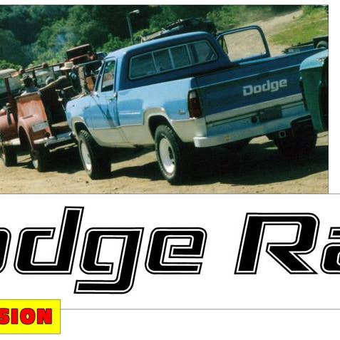 1977-84 Dodge Ram Tailgate Decal - Dodge Ram Name - Small - 1" x 10" for wholesale by I Make Stickerz