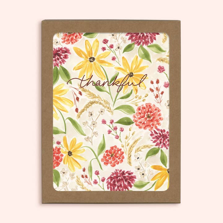 Agradecido | Juego de 6 Tarjetas de Felicitación para venta al por mayor de Almeida Illustrations