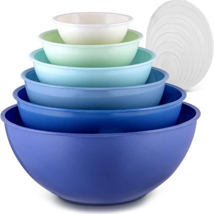 Zulay Kitchen - Wholesale Mixing Bowl - 12 Piece Plastic Mixing Bowls with Lids Set – Microwave Safe10