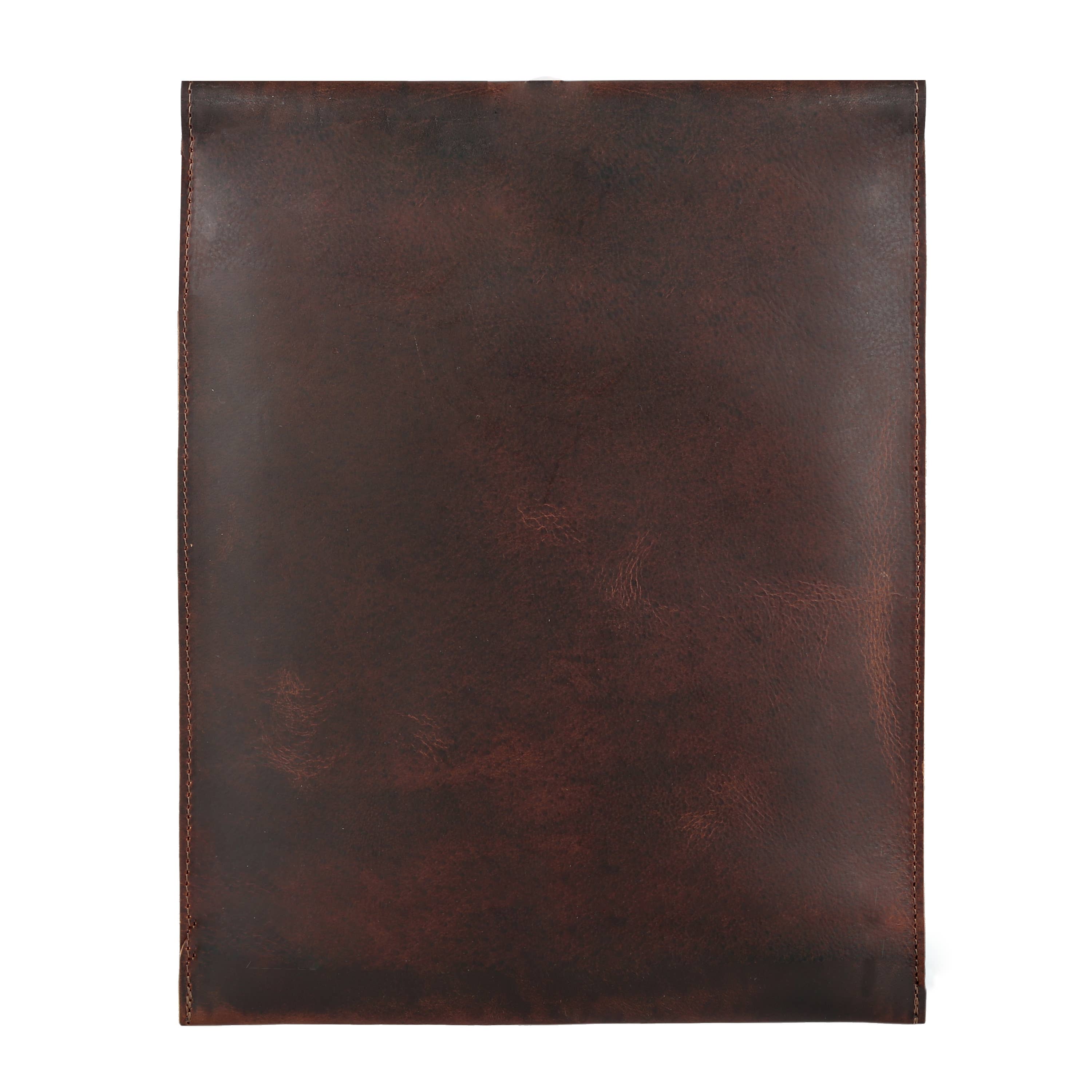 Tuzech Leather - Wholesale Envelopes - Leather Document Holder Mailing Envelope,Office & Work Resume Sales Portfolio Binder Folder-Interview/Legal Document Organizer Handmade (12.5 inches)12