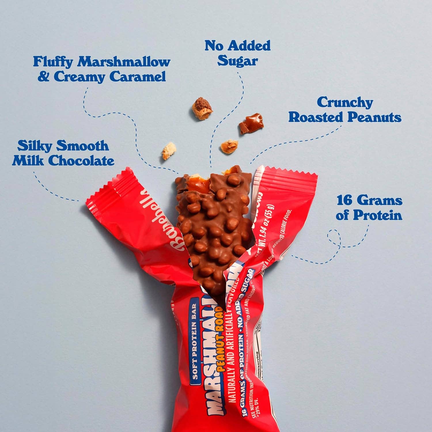 Shop The King - Wholesale Marshmallow - Barebells Soft Marshmallow Peanut Road Boxes 12ct3