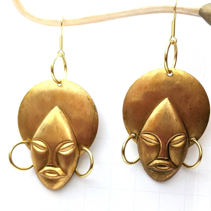 Gay Isber Designs - Wholesale Dangle Earrings - Brass Genie Earrings USA Gay Isber gift bag XL6
