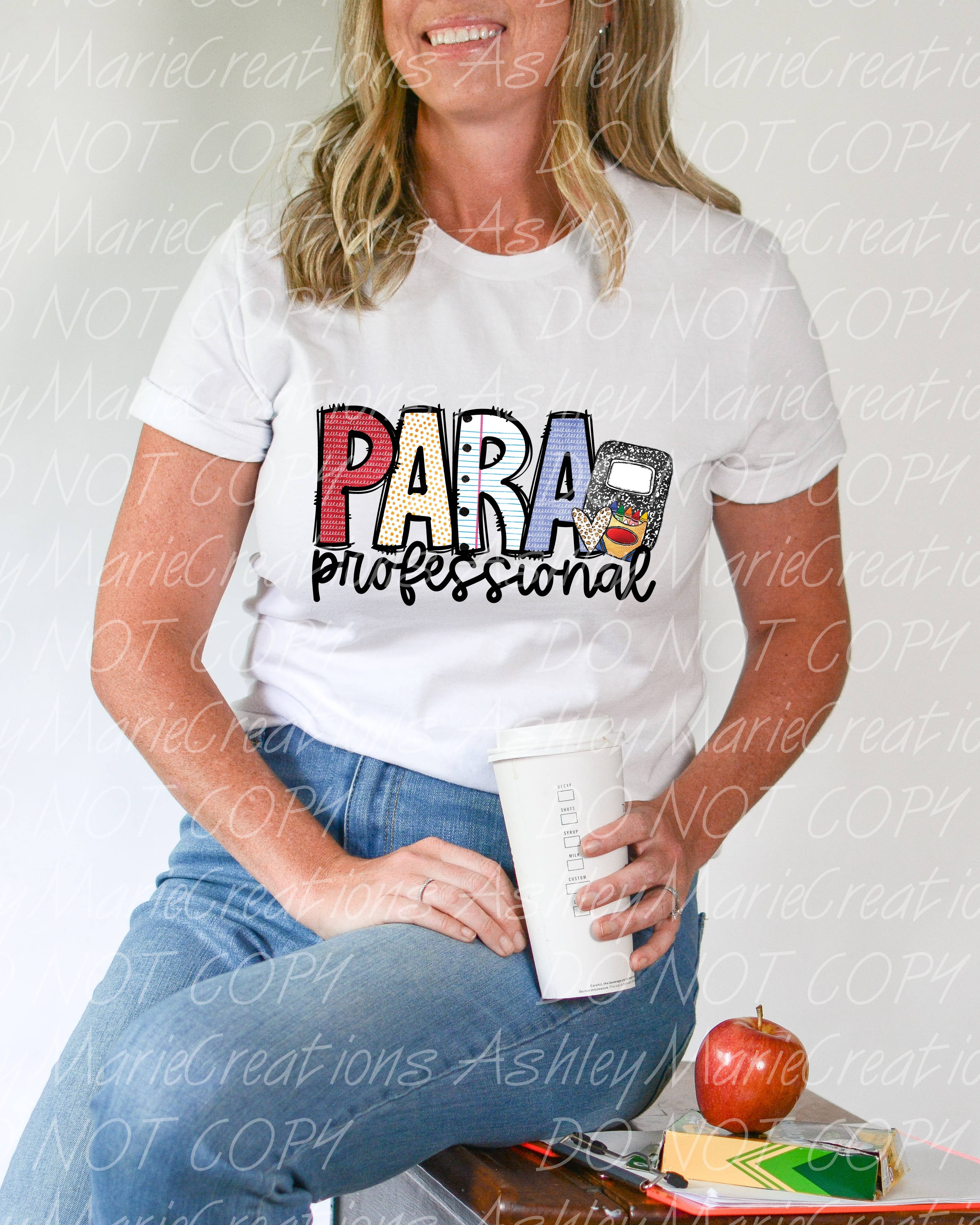 Ashley Marie Creations - Wholesale Screen Printed T-Shirt - Women's - Paraprofessional