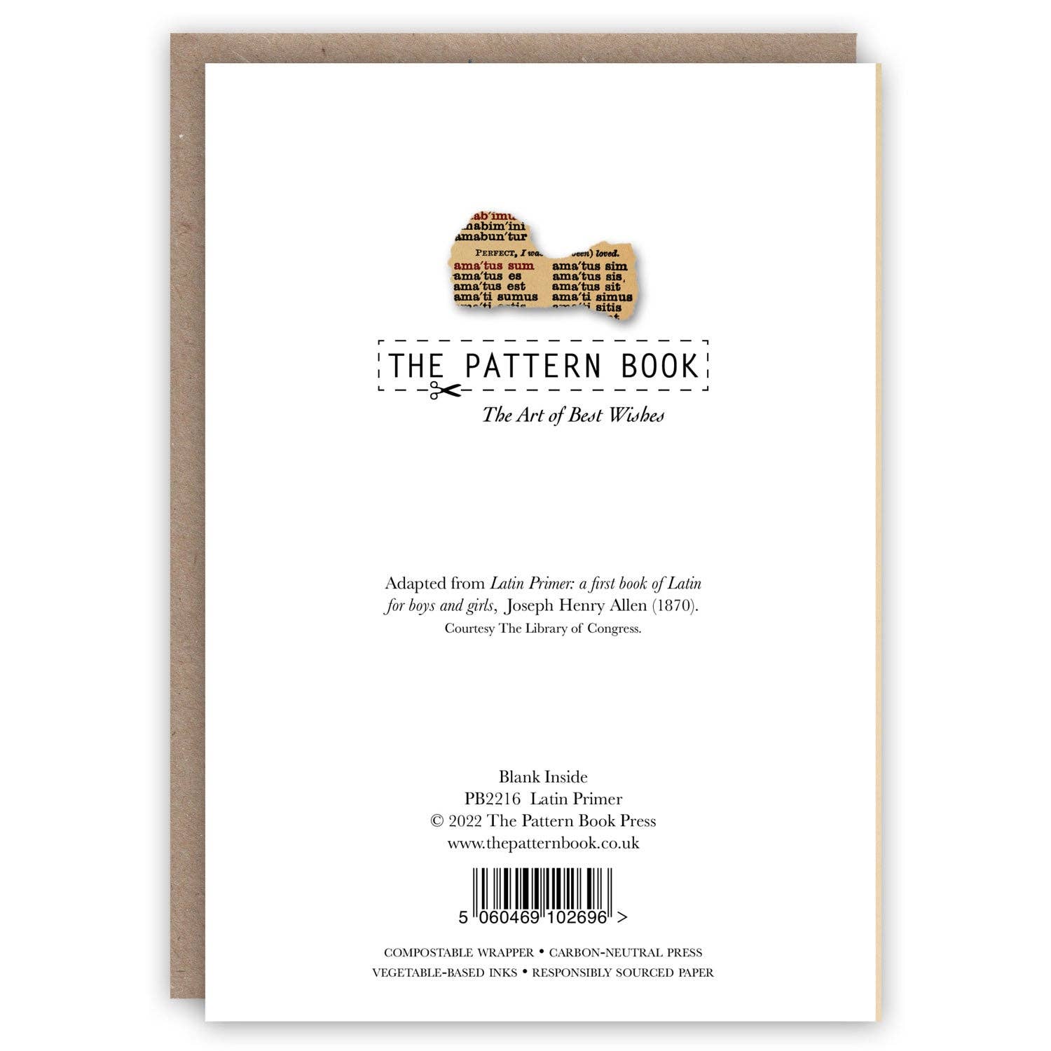 The Pattern Book - Wholesale Love Card - Latin Primer1
