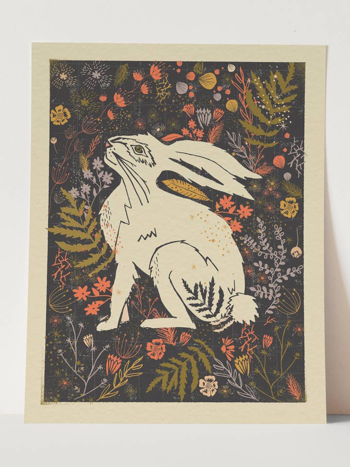 "Wild Hare" Colorful Rabbit Wall Art Print Boho Retro
for wholesale by Ash Cascade Design