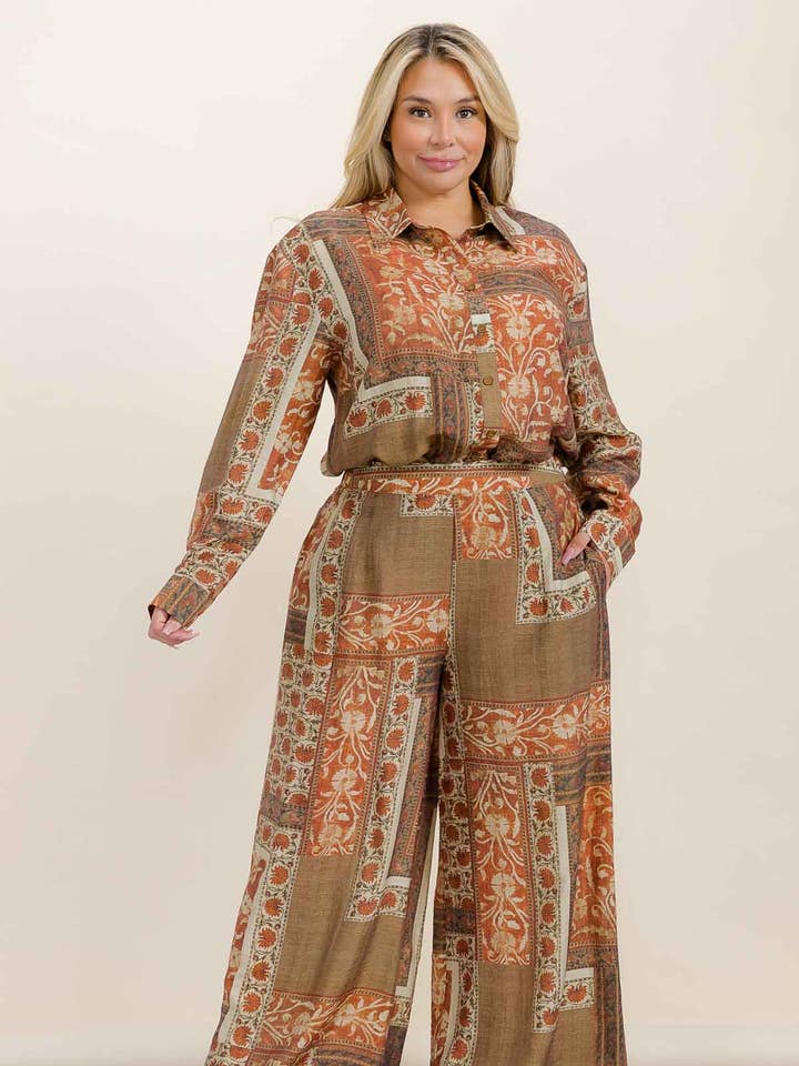 R8440P Geweven Set Afdrukken voor wholesale door Rokoko by Dazz