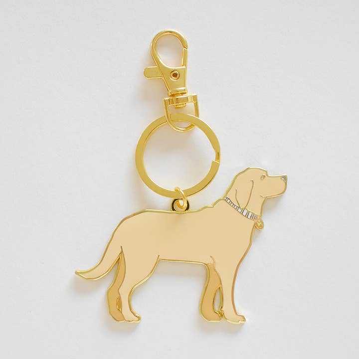 Goldener Welpen-Taschenanhänger für den Großhandel von Sara Fitz