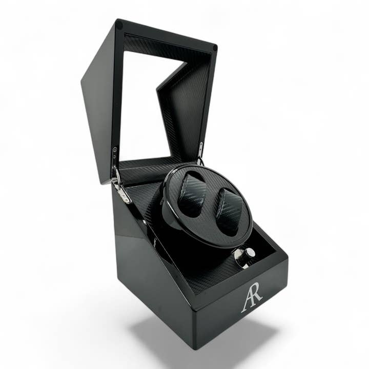 ASOROCK WATCHES ™ – wholesale Smyckeskrin och organisatörer – 2-plats AR märkes automatisk kolfiber klockuppdragare box