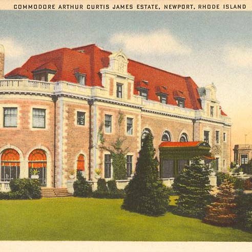 Art Print RI-177 Commodore James Residence, Newport for wholesale by Found Image Press
