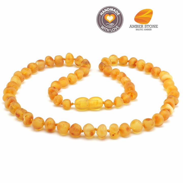 Barokt halskæde af baltisk rav 45 cm for engroshandel hos Amber Stone