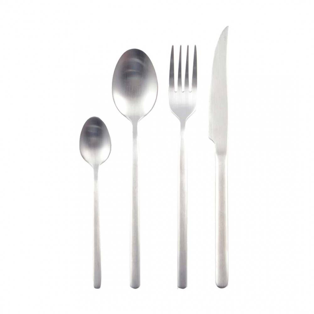 AULICA – wholesale Blandat bestickset – Bestickset 24 delar i matt silver från AULICA0