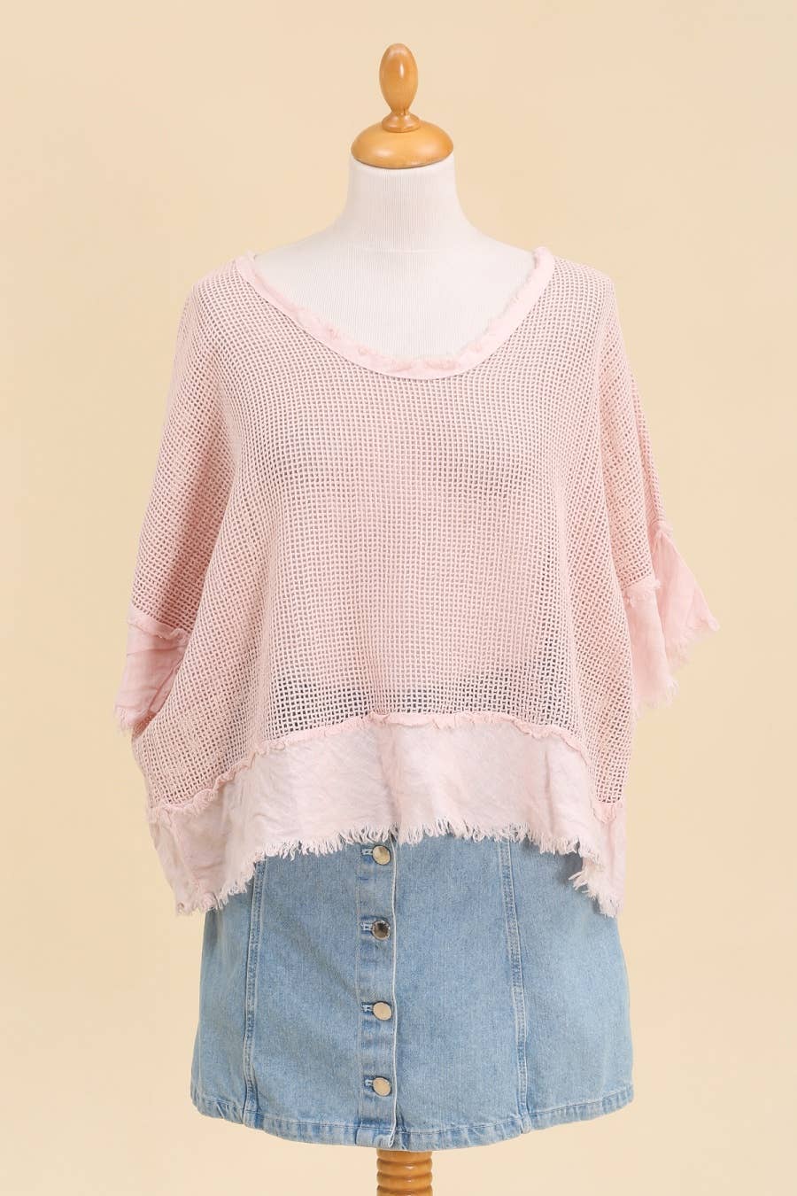 LINEN & COTTON HOUSE – Großhandel Bluse – Damen – TOP AUS BAUMWOLLSTRICK 23911 100 % BAUMWOLLE62