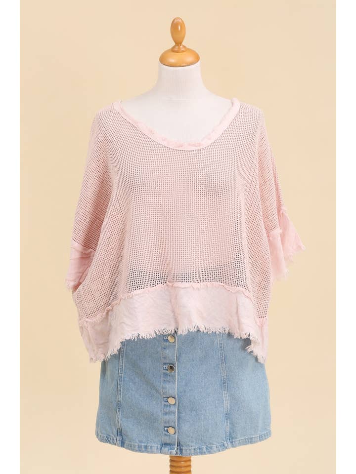 LINEN & COTTON HOUSE – Großhandel Bluse – Damen – TOP AUS BAUMWOLLSTRICK 23911 100 % BAUMWOLLE62