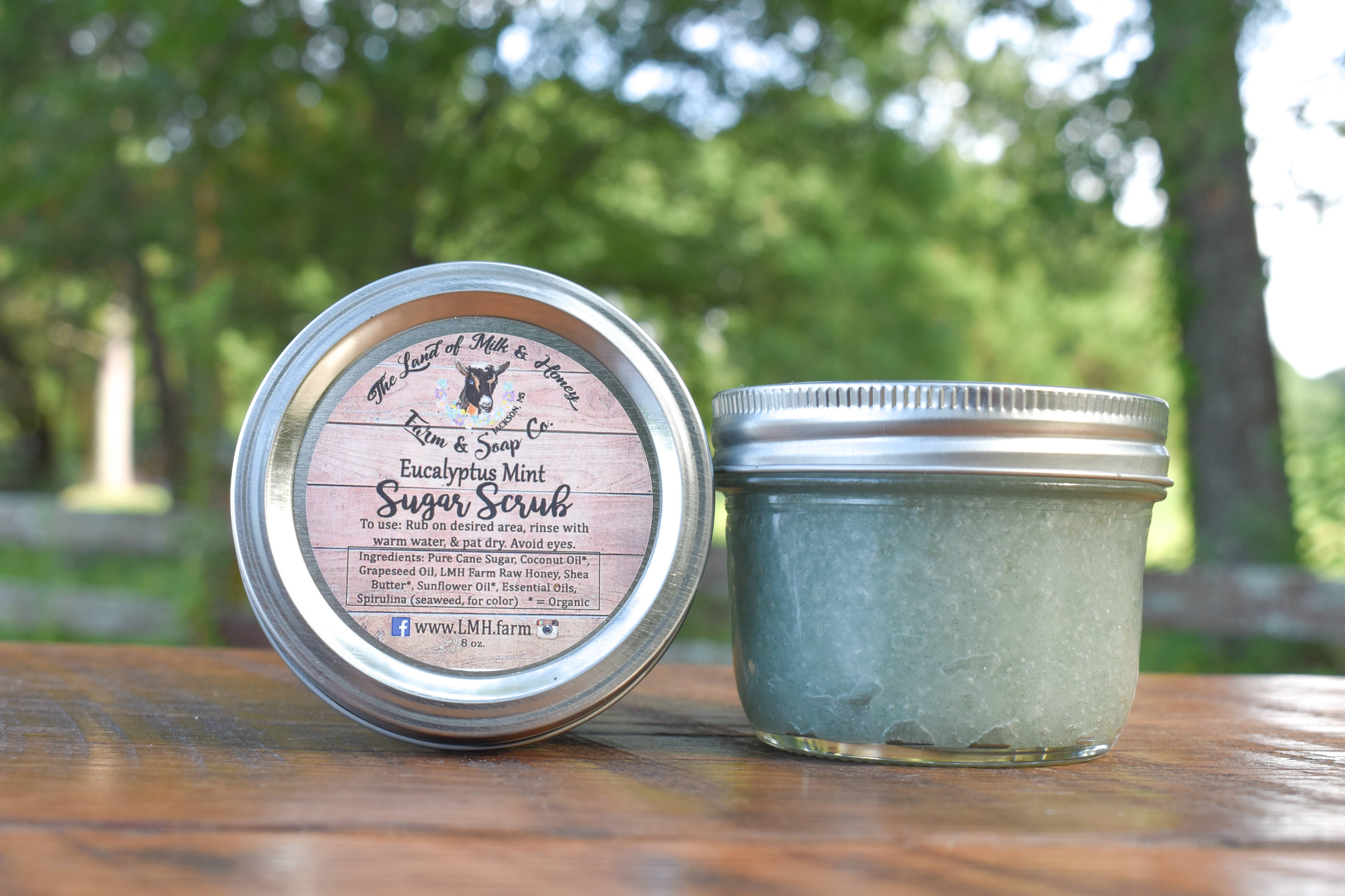 LMH Farm & Soap Co. - Wholesale Body Scrub/Exfoliant - Sugar Scrub - Eucalyptus Mint1