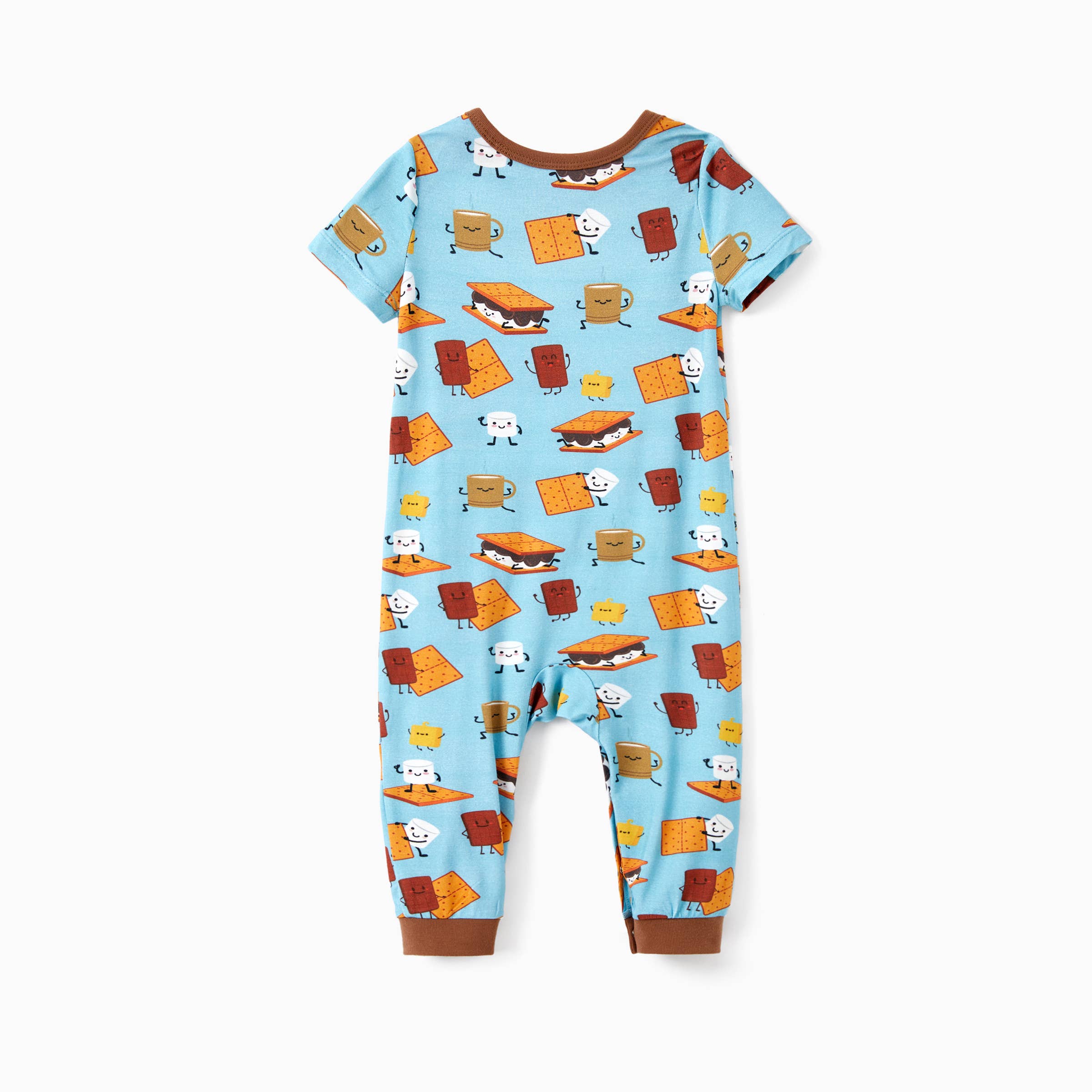 Green Bamboo Family Matching PJs Sets Cute Tops & Long Pants for wholesale on Faire42