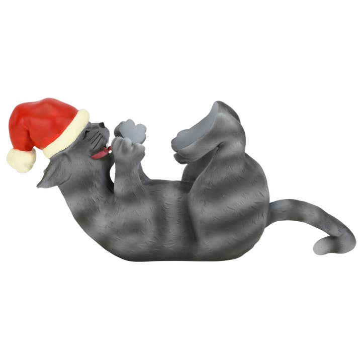 Tree Buddees - Vendita all'ingrosso Decorazione - Porta Decorazioni Natalizie per Gatti Giocosi 10" x 4.5" (Gatto Nero)