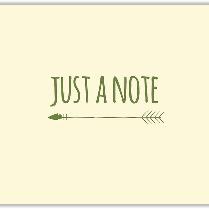 Crown Point Graphics - Wholesale Stationery/Notecard Set - Just A Note - Boxed Note Cards Box of 15