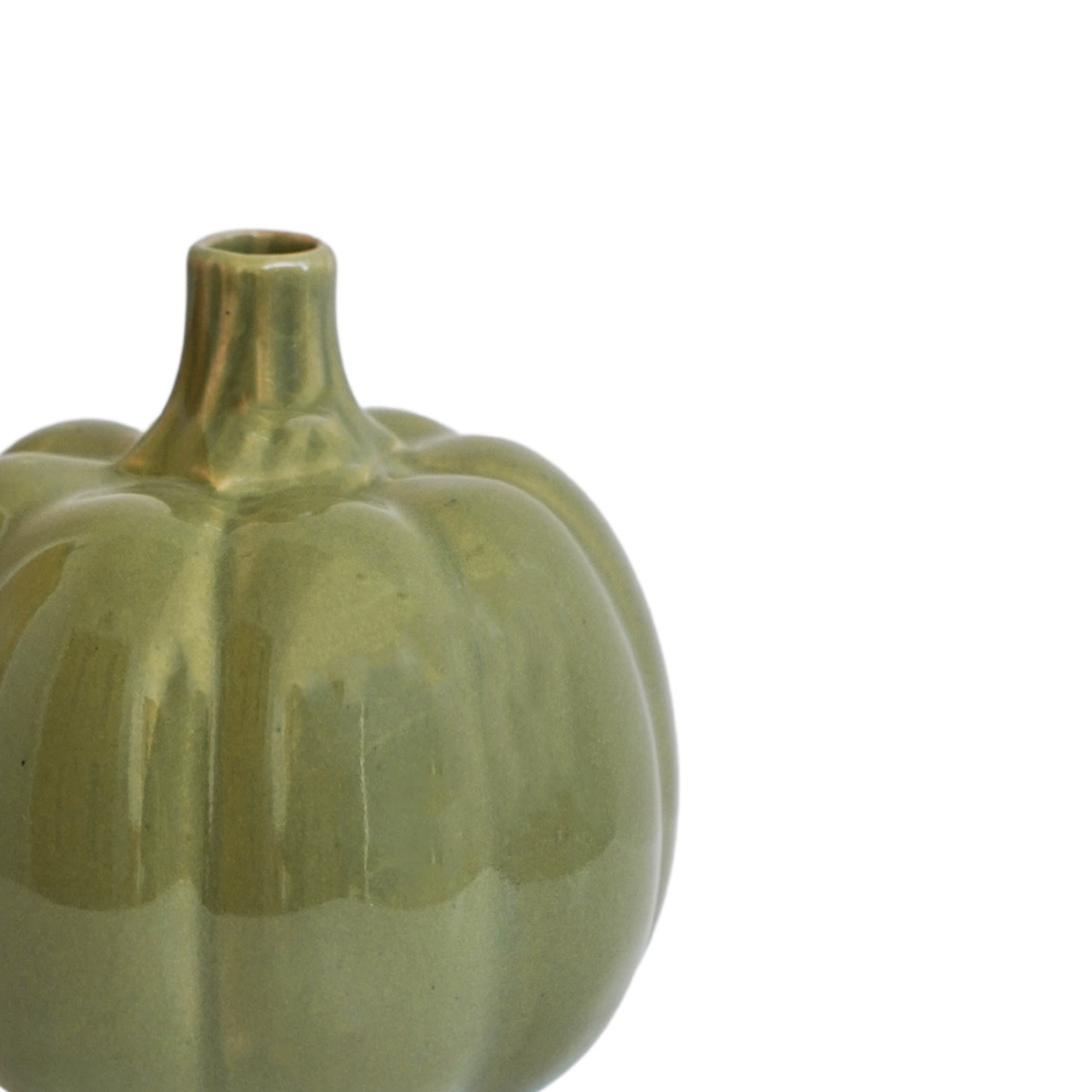 Ivyline International - Wholesale Vase - Glazed Pumpkin Bud Vase H12.5cm D12cm5