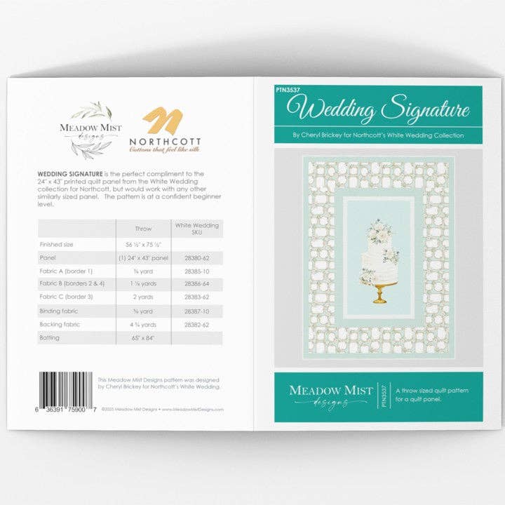Wedding Signature - Printed Pattern for wholesale by Meadow Mist Designs